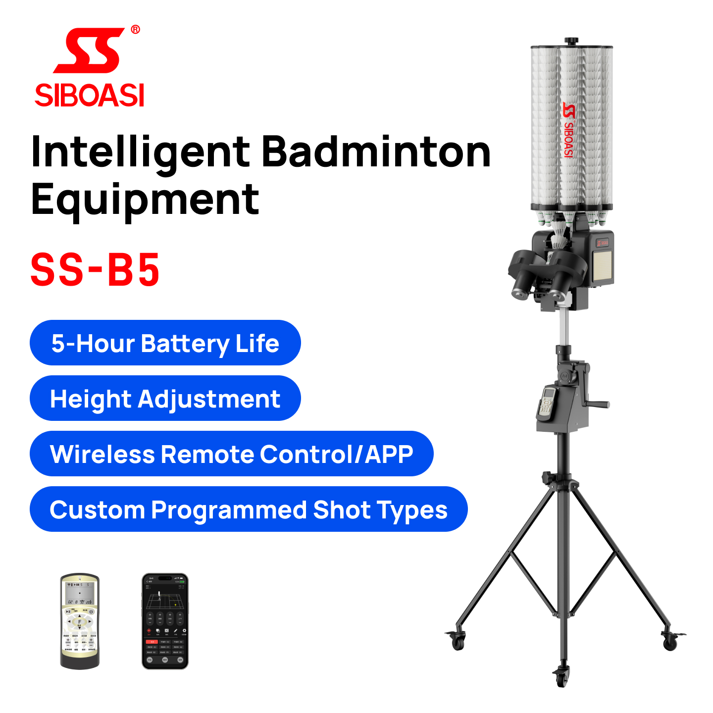 SIBOASI Professional Online Co - Feeder Machine Badminton บทวิจารณ์และราคา