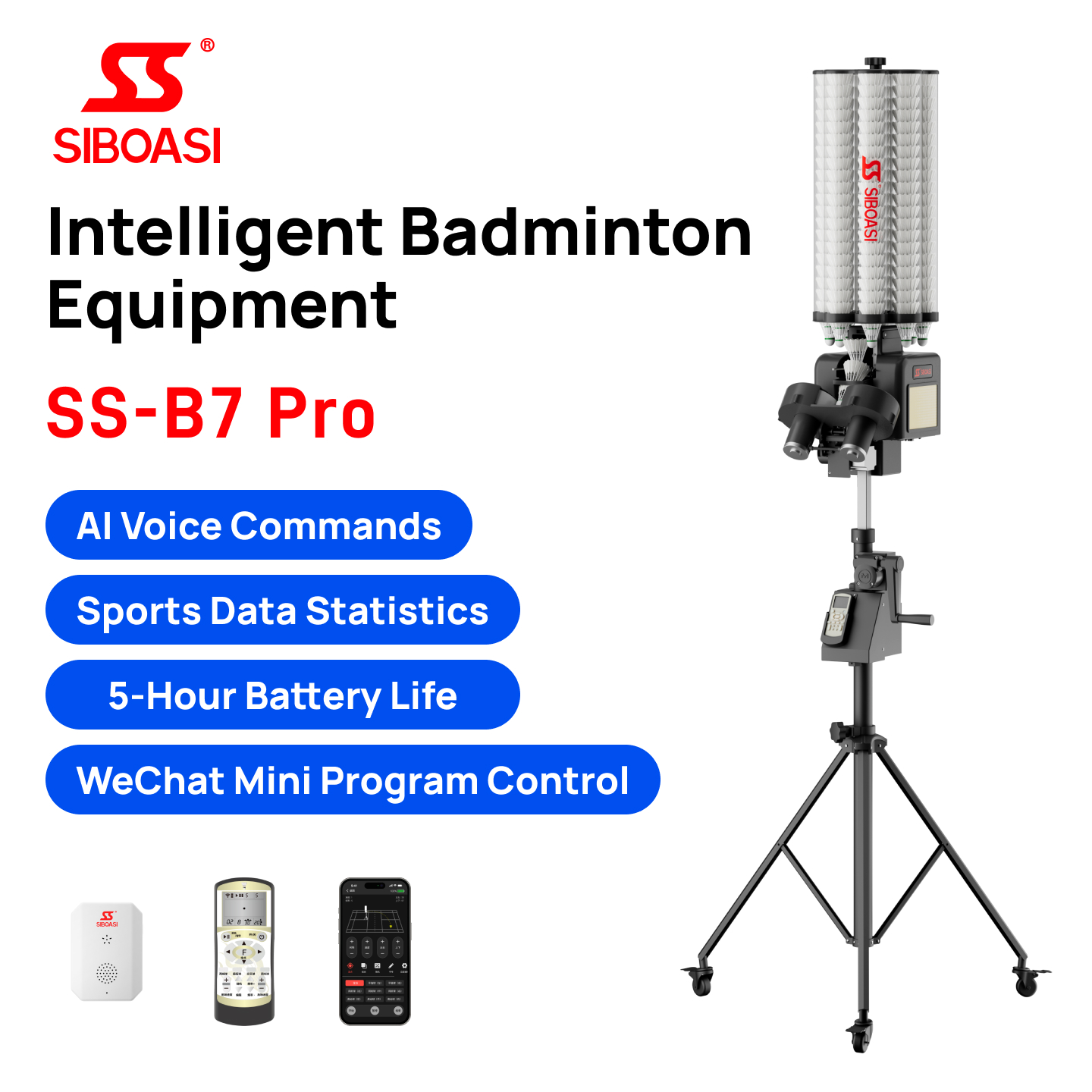 SIBOASI Professional Online Co - Feeder Machine Badminton บทวิจารณ์และราคา